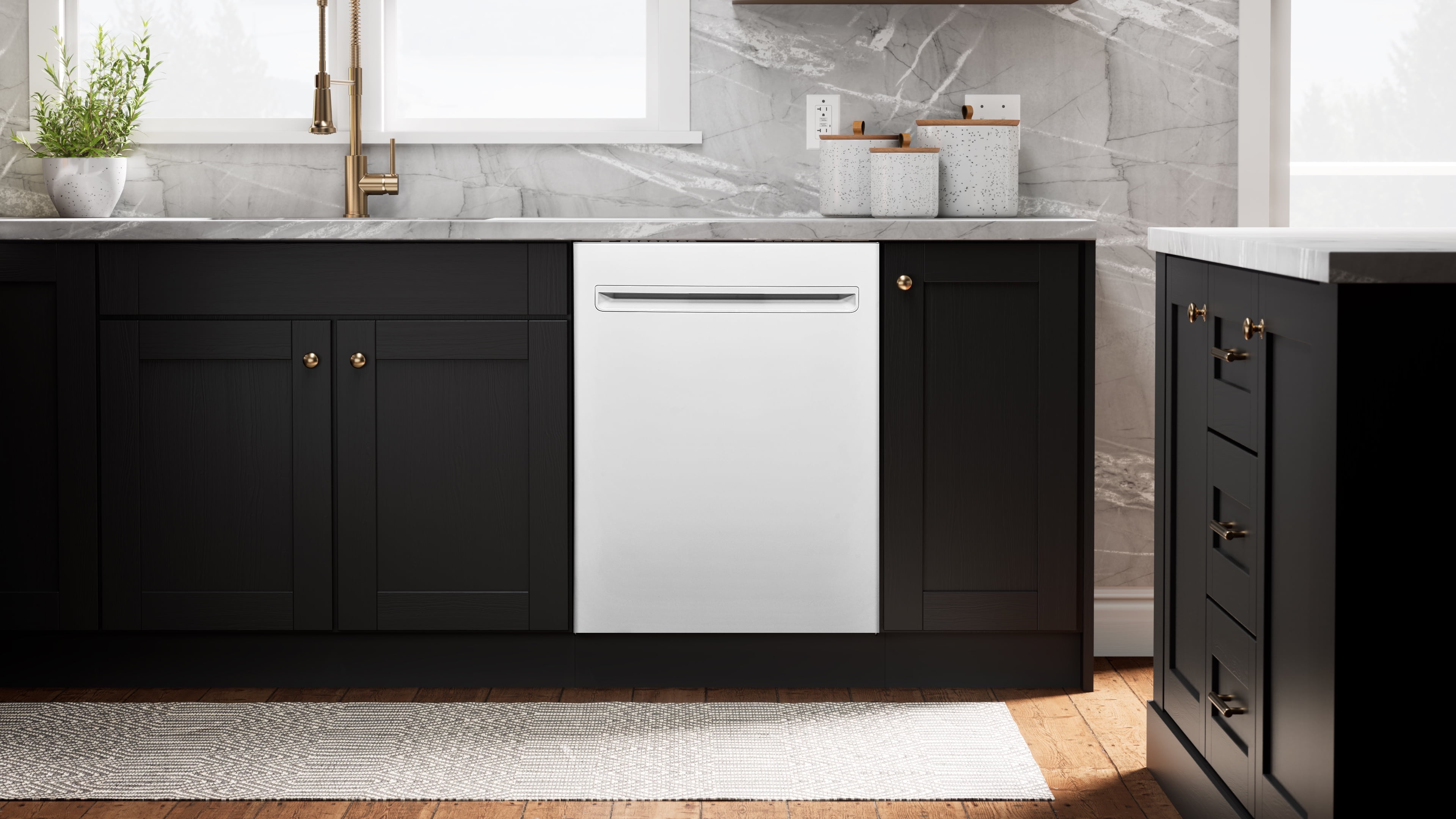 Kenmore Elite 24" Built-in Stainless Steel Tub Dishwasher, TotalFlex 3rd Rack, SmartWash, Energy Star Certified, White