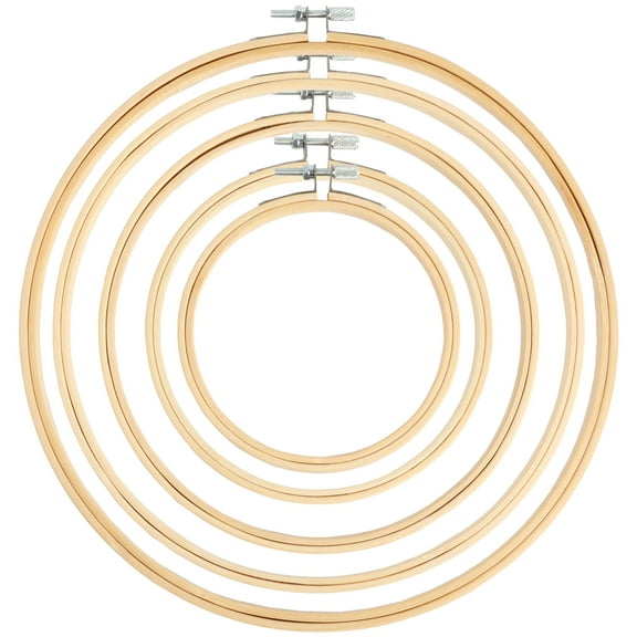 JubileeYarn Embroidery Hoops Set - 5 Hoops
