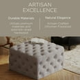 thumbnail image 5 of Maven Lane Henry Traditional Ottoman in Slate Fabric Upholstery, 5 of 6