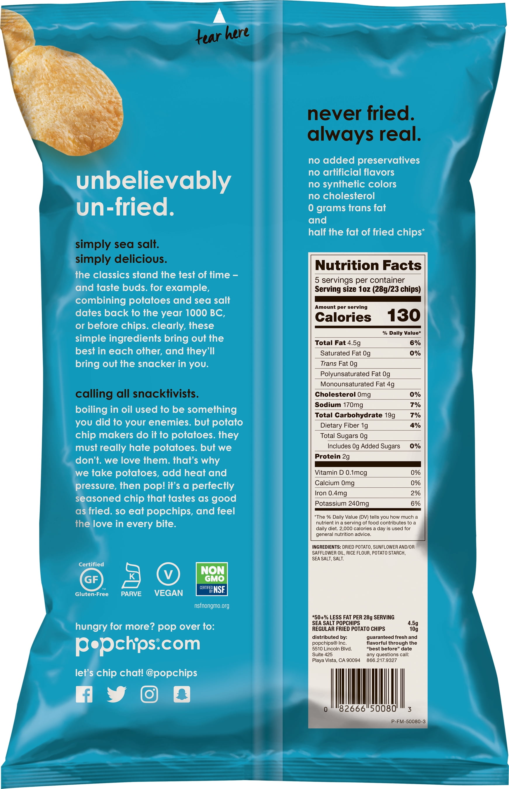 All Natural Popchips Nutrition Facts Besto Blog