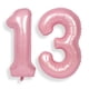 thumbnail image 1 of Globos de aluminio con números de helio para fiesta de 13 cumpleaños de SUWEN, color rosa, 1 of 1