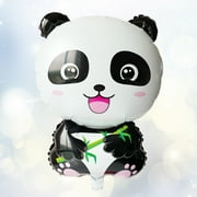Raindrops Panda Foil Balloon for Party Use Multi Color with Reusable Design 12pcs