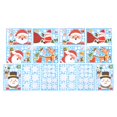 thumbnail image 3 of Etiqueta decorativa NikouMX 2 juegos de pegatinas navideñas para ventana muñeco de nieve, 3 of 8