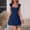 Blue, variant on Women's Square Neck Cap Sleeve Fully Lined Mini Dress Zipper A Line Party Club Dresses, Mother of The Bride Dresses, Formal Wedding Guest Dress(Pink,XS)