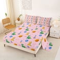 thumbnail image 2 of Erosebridal Cute Dinosaur Wild Dino Full Size Sheets For Girl Kids,Outer Space Planet Rocket Bed Sheets,Pink White 4pcs, 2 of 6