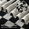 thumbnail image 4 of 2 Piece Large Black and White Bath Towels Set - 27”x55” Highly Absorbent 600GSM Cotton Checkered Towels for Bathroom Decoration, Retro Checkered Design, 4 of 7