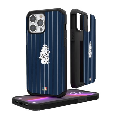 Chicago Cubs Alternate Logo iPhone Pinstripe Cooperstown Design Rugged Case