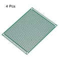 thumbnail image 3 of Uxcell PCB Board Double Sided Prototyping Boards Plated Through Holes 70mmx90mm, Green 4 Count, 3 of 5