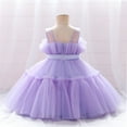 thumbnail image 3 of 1-6T Christmas Birthday Wedding Toddler Girls Princess Dress Ruffle Ball Gown, 3 of 7