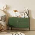 thumbnail image 7 of Metal Storage Cabinet,2 Door TV Stand, Metal Mesh Accent Cabinet,Magnetic Door Closure,Low Storage Cabinets with Doors and Shelf for Home,Office,Living Room, 7 of 7