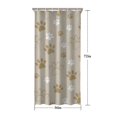thumbnail image 5 of Dog Paw Footprint Shower Curtain 36"x72" ,Bathroom Decorative Shower Curtains Set with 12 Hooks,Modern Waterproof Washable Shower Curtain, 5 of 6