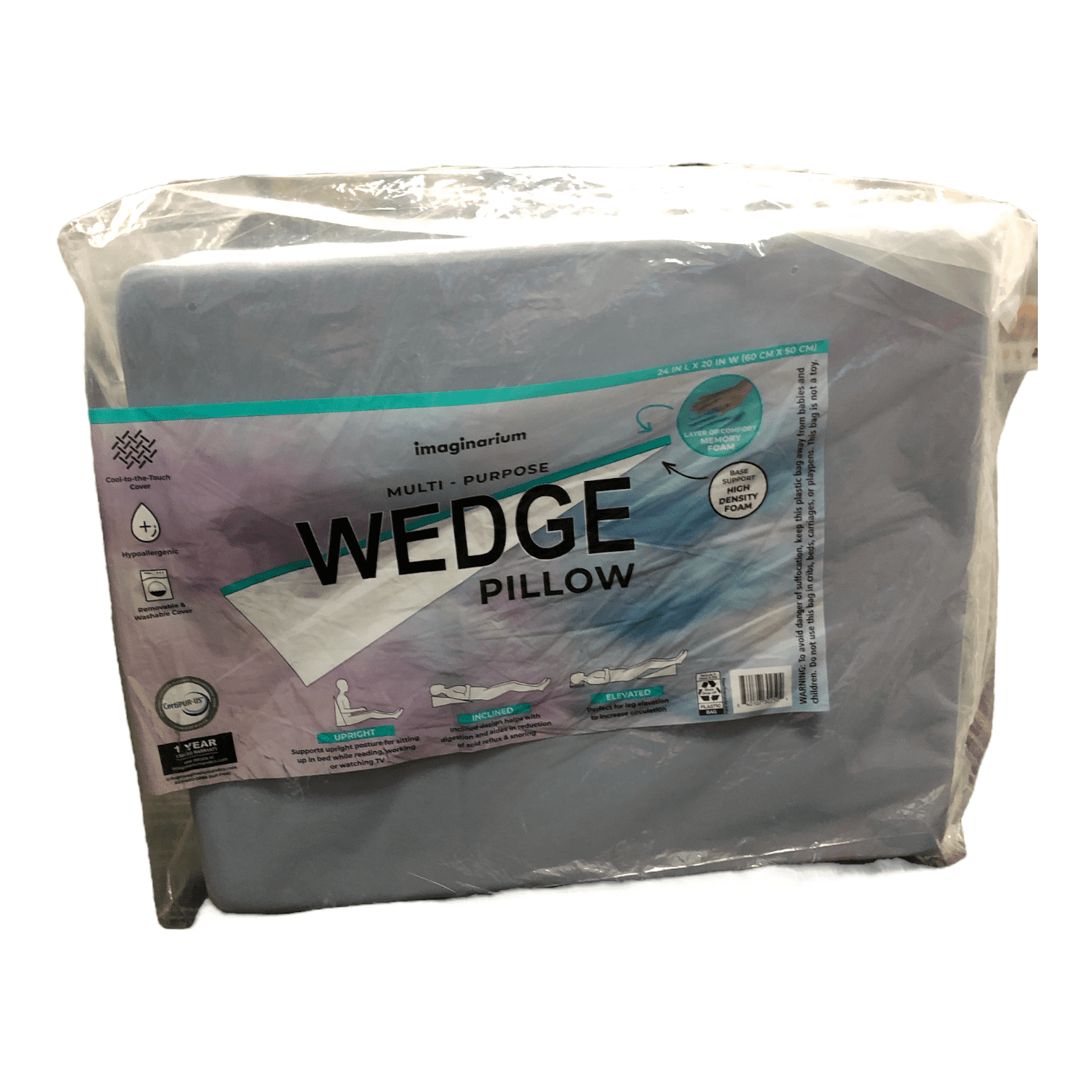 Imaginarium Multi-Purpose Foam Wedge Pillow, 24 x 20 in