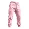 thumbnail image 7 of Men's Jogger Sweatpants Drawstring Elastic Waist Casual Relaxed Fit Athletic Solid Color Lounge Trousers with Pockets, 7 of 7