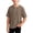 Brown, variant on Boys Waffle Henley Shirts Short Sleeve Button up Crewneck T-Shirts Summer Solid Color Knit Basic Tees Tops for Kids 4-14 Years