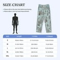 thumbnail image 4 of Picia Pirate Adventure Map Mens Soft Woven Cotton Elastic Waistband Sleep Pajama Pant Lounge Sleep Pant With Pockets And Drawstring-Small, 4 of 9