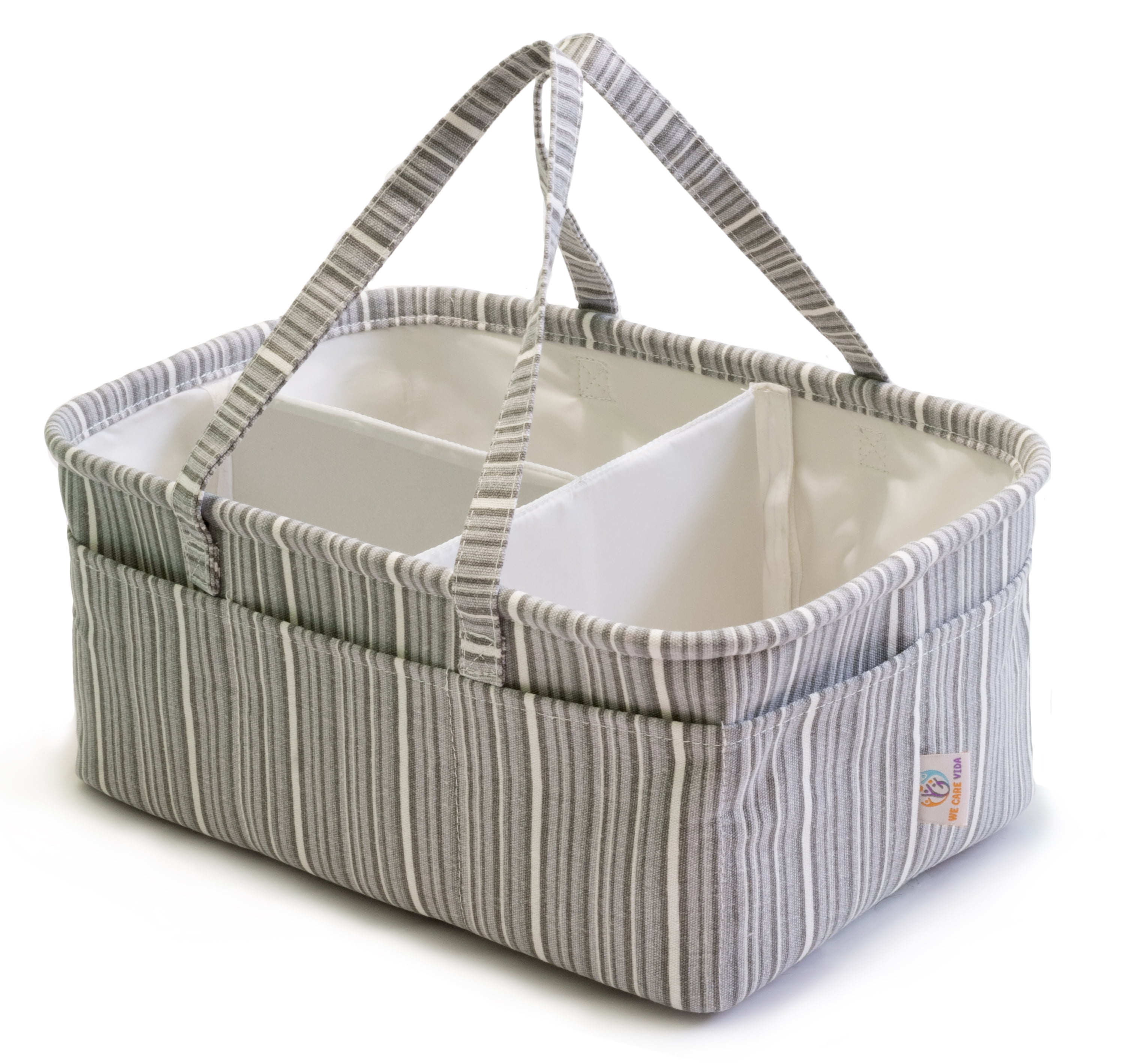Diaper Caddy Organizer for Baby Maliton Portable Diaper Caddy for Baby Stuff 100/% Cotton Rope Baby Basket Changing Table Diaper Storage Caddy Best Baby Shower Gifts