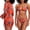 #010: 1 Pack, Yellow, variant on Cadmus Women's 3 Piece Swimsuits Tropical Print Bikini Set with Cover Up,010, Medium