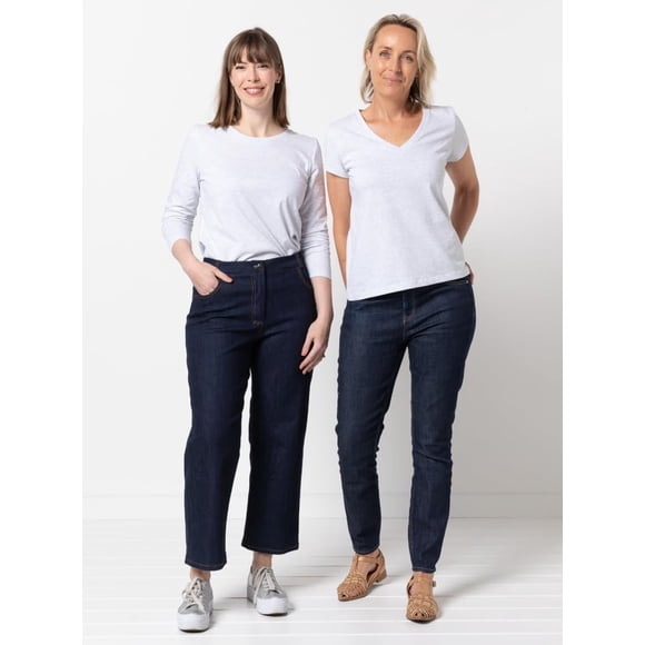 Patrón de costura estilo arco: The Ellis Knit T (tallas 18-30)