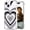 Black Grey Hearts, variant on Compatible for iPhone 14 Case for Women Girls Clear Design Cute, Protector Girly Transparent Music Notes Musical