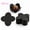 Black, variant on MODANU 200Pcs Truffle Wrappers Paper, 1.3 inch Candy Cup Truffle Liners, Chocolate Paper Holders for Wedding Bridal Shower & Halloween Candy Display, Black
