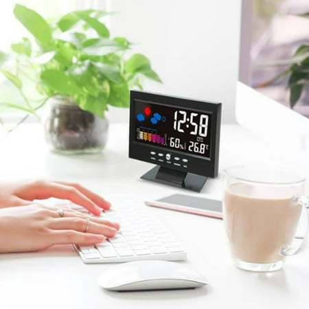 LED desktop alarm clock, multifunctional wireless desktop digital LED weather station, displaying photo LED desktop alarm clock, multifunctional wireless desktop digital LED weather station, displaying