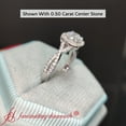 thumbnail image 5 of Cushion Halo Split Shank Lab Diamond Ring, 5 of 5
