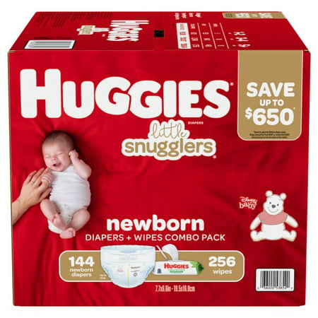 Huggies Little Snugglers Diapers - Newborn & Wipe Combo