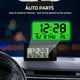 thumbnail image 4 of Para Coche Calendario digital automático Pantalla LCD Reloj digital para piezas de vehículos (verde) Likrtyny  Accesorios para autos y motos, 4 of 9