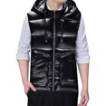 thumbnail image 4 of Bcfgryg Men's Autumn And Winter Down Cotton Vest Thermal Vest Fashion Casual Bright Pair Coat Light Jacket Men's Sleeveless Jacket Vest, 4 of 4