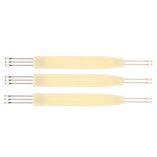 Pusher Crochet Needle,3pcs Transfer Needle Plastic Transfer Needle Needle Pusher Convenient Use