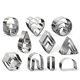 thumbnail image 1 of Cortadores de arcilla polimérica Cortadores de arcilla con tarjetas para pendientes Ganchos para pendientes Anillos de salto para fabricación de joyas de pendientes de arcilla polimérica. Afortunado Sencillez, 1 of 4