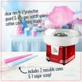 thumbnail image 4 of Nostalgia Cotton Candy Machine with 2 Reusable Cones, 1 Sugar Scoop, and 1 Extractor Head, Red, 4 of 9