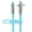 Sky Blue, variant on HyperGear USB-C to USB-C Fast Charge and Sync Chunky180° Rugged Cable, 12 Ft., White, 16226