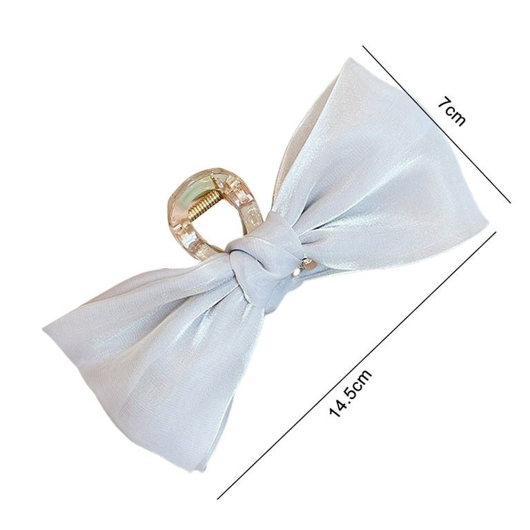 1pc Women's Large Frosted Bow Knot Hair Clip, Fashionable Shark Gripper  Hairpin For Updo Style, Simple But Durable