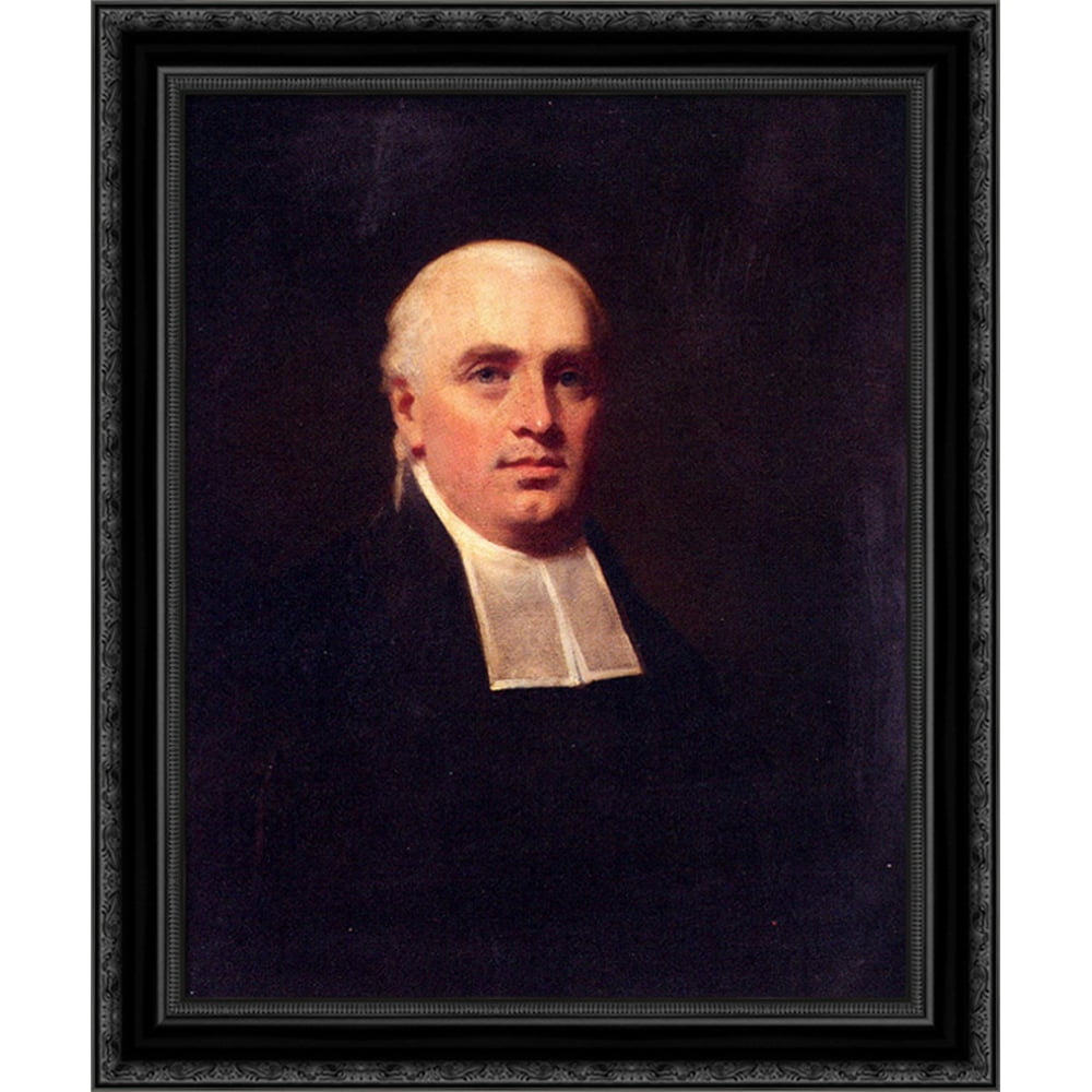 Portrait Of The Rev. William Paul (1754'1802) 20x23 Black Ornate Wood