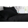thumbnail image 3 of Sheet Set - 4 Piece 100% Egyptian Cotton, Luxury Soft and 600TC, Deep Pocket of 16 Inch Fitted Sheet, Long Staple & Comfy Sheets with Pillowcases - Black Solid, Twin-XXL Size., 3 of 6