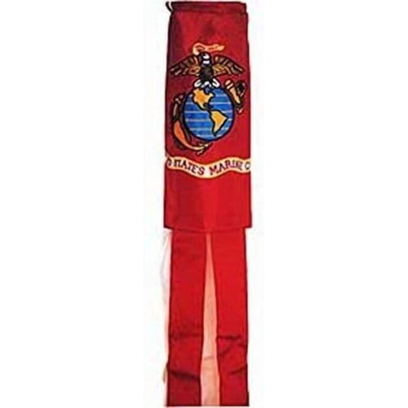 MARINE EGA USMC MARINES Embroidered Flag Windsock 60" OFFICIALLY LICENSED