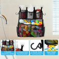 thumbnail image 3 of DOCMON Rangement de Jouets de Bain, Support de Jouets de Bain à 2 Couches Grande Capacité pour Baignoire, Organisateur de Jouets à Séchage Rapide avec Fermeture Éclair Buttom, Panier de Jouets de Douche en Filet pour Jouets et Articles de Toilette - Noir, 3 of 7
