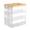 Yellow, variant on Toy Storage Organizer, 3 Tier Stackable Storage Transparent Building Bricks Puzzle Craft Plastic Container Organizing Sorter Layer Clear Building Storage
