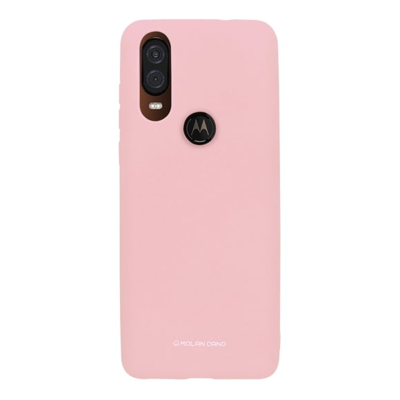 Funda para Motorola Moto One vision | action Soft Rosa Molan Cano Soft Jelly