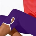 thumbnail image 5 of iHPH7 Women's Capri Leggings Tummy Control Capri Pants for Women Capri Yoga Pants Compression Leggings for Women Workout Capris for Women Athletic Leggings for Women Dark Purple XL, 5 of 8