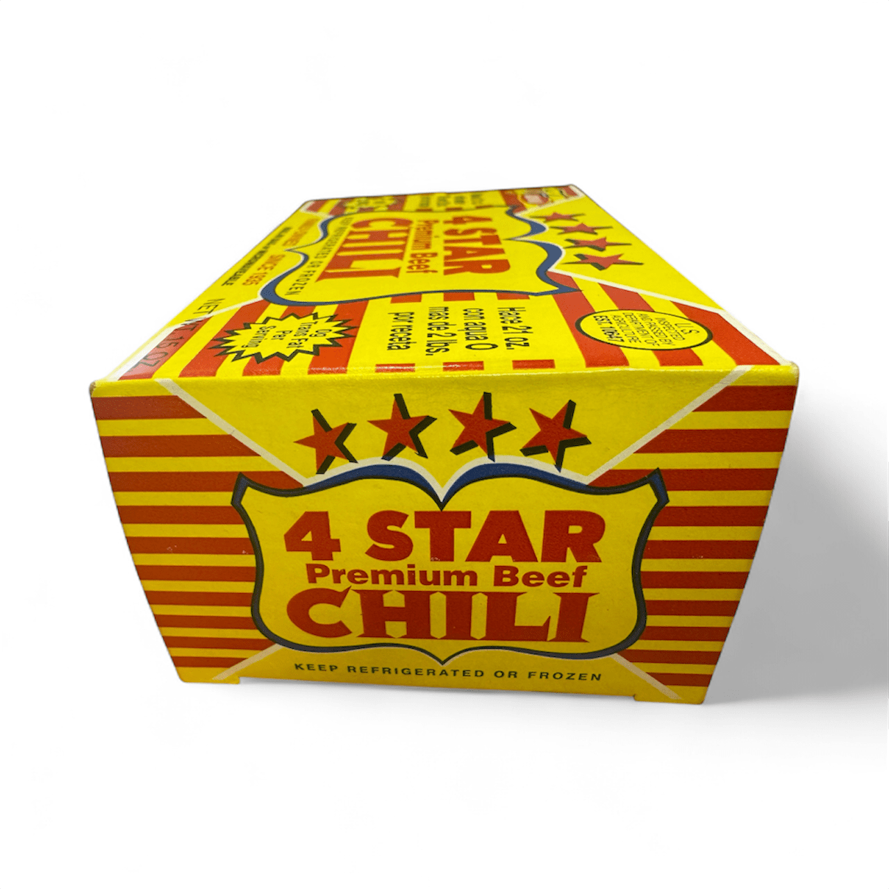 Refrigerated Ready-to-Eat Chilled Famous Brand 4 Star Famous Beef Chili, 15 oz