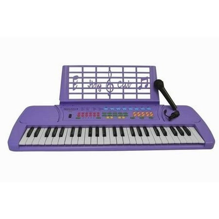 Directly Cheap Keyboard 49-Key Student Electronic Digital Piano with Microphone, Notes Holder and AC Adapter, Purple Directly Cheap Keyboard 49-Key Student Electronic Digital Piano with Microphone, Notes Holder and AC Adapter, Purple