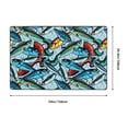 thumbnail image 5 of Area Rugs For Living Room Decor - Colorful Fishing Baits Anti Slip Throw Washable Rugs 3x5 For Bedroom, Soft Indoor Carpet For Bedroom Living Room 60x39In, 5 of 5