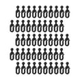 thumbnail image 3 of deevoka 50 Pieces Curtain Track Hooks Curtain Clips for Window Drapes Hotel Supplies, 3 of 9