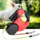 thumbnail image 3 of Correa retráctil doble para perros Jiawu, correa automática de 3 m para dos perros, correa doble flexible para perros con linterna LED para perros pequeños y medianos, 360 bronceado, 3 of 5