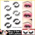 thumbnail image 2 of Visofree - Pestañas postizas de visón 3D 100% libre de crueldad hecho a mano reutilizable natural popular maquillaje hola suerte unisex, 2 of 2