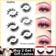 thumbnail image 2 of Visofree - Pestañas postizas de visón 3D 100% libre de crueldad hecho a mano reutilizable natural popular maquillaje hola suerte unisex, 2 of 2