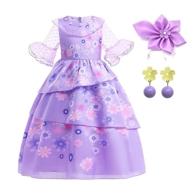 Disney Princess Encanto Charm Dress para niña, disfraz de carnaval, Mirabel, Isabella, ix cumpleaños, graduación, niño zhangyuxiang unisex