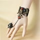 thumbnail image 5 of KAKOWELY Pulsera de encaje negro con cadena de mano de calavera pirata para mujer, accesorios para fiesta de Halloween, 5 of 5